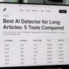 Best AI Detector for Long Articles: