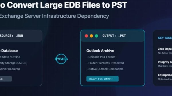 Convert Large EDB Files to PST