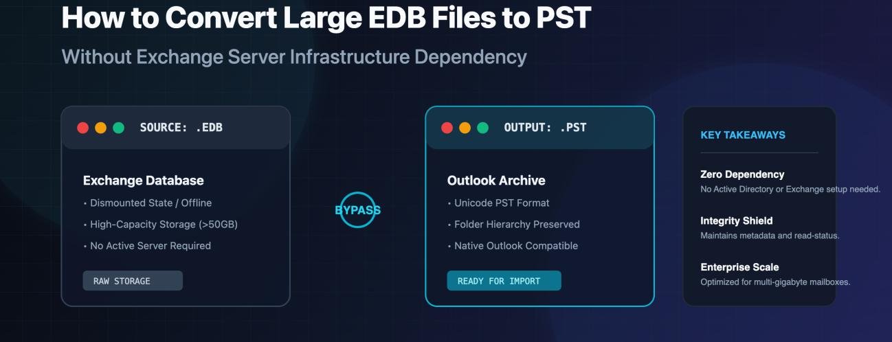Convert Large EDB Files to PST